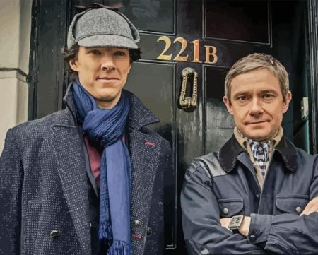 Sherlock Holmes And Doctor Watson Diamond Painting