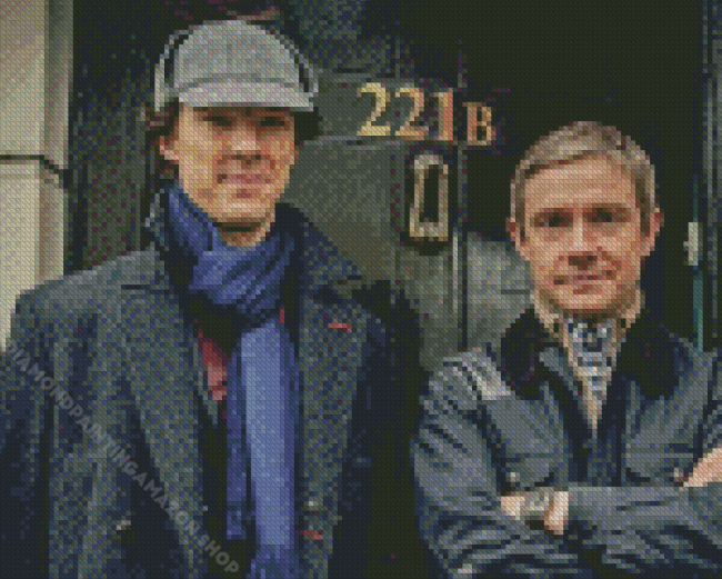 Sherlock Holmes And Doctor Watson Diamond Painting