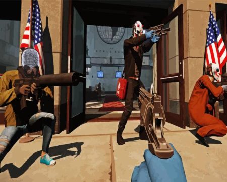 Shooter Game Payday Diamond Painting