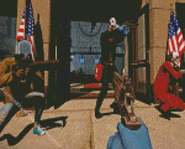 Shooter Game Payday Diamond Painting