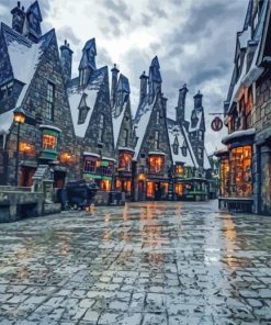 Snow In Hogsmeade Harry Potter Diamond Painting