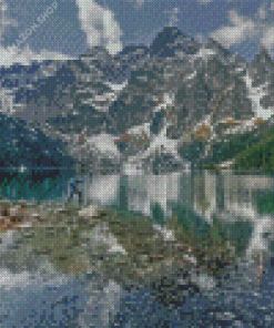 Snowy Tatra Mountains Diamond Painting