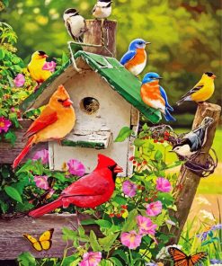 Spring Birds Diamond Painting