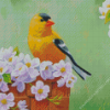 Spring Goldfinch Diamond Painting