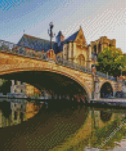 St Michaels Bridge Ghent Diamond Painting