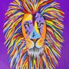 Steven Brown Colorful Lion Head Diamond Painting