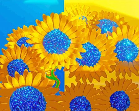 Sunflowers Ukrainian Art Diamond Painting