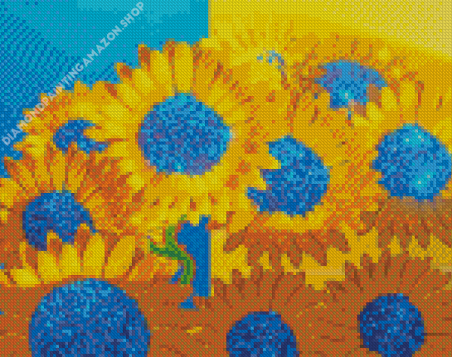 Sunflowers Ukrainian Art Diamond Painting