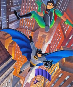 Superheroes Batman And Robin Diamond Painting