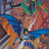 Superheroes Batman And Robin Diamond Painting