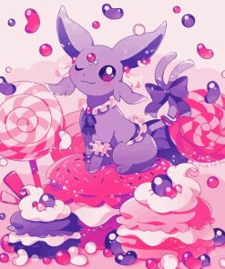 Sweet Espeon Art Diamond Painting