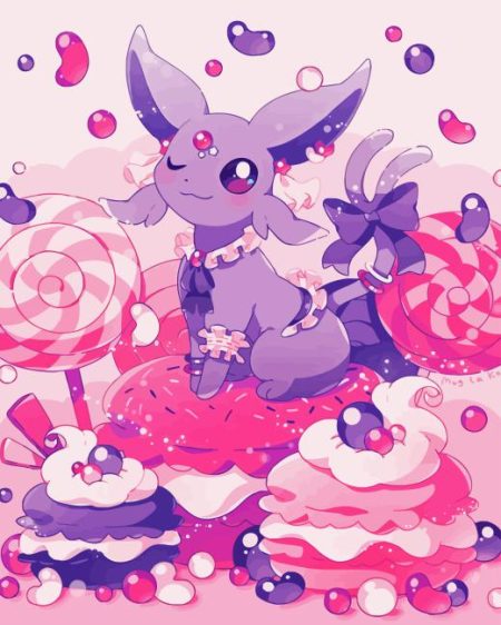 Sweet Espeon Art Diamond Painting