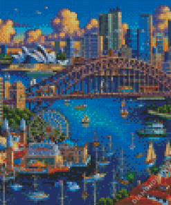 Sydney Harbour Bridge Art Diamond Painting