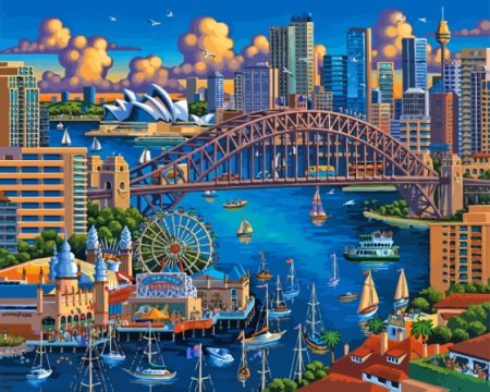 Sydney Harbour Bridge Art Diamond Painting