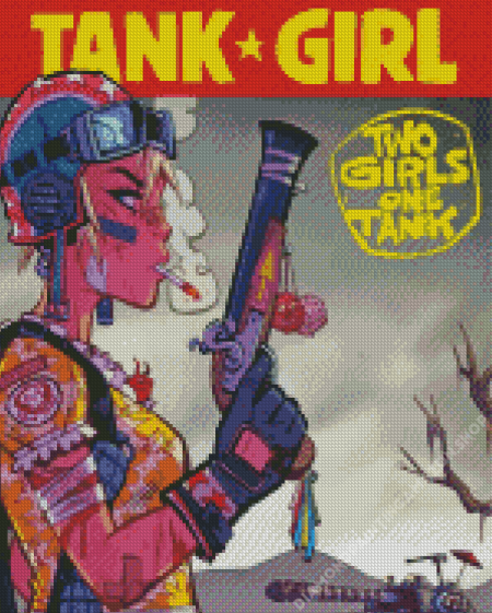 Tank Girl Poster Art Diamond Painting