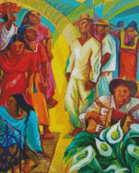 The Mexican Market Diamond Painting