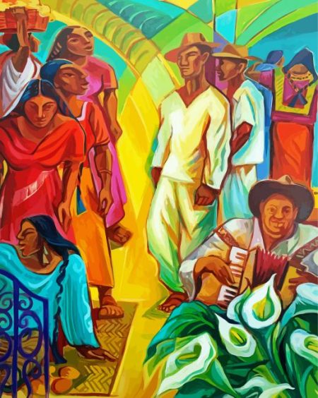 The Mexican Market Diamond Painting