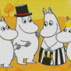 The Moomins Family Diamond Painting