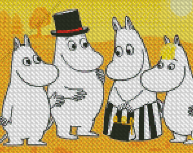 The Moomins Family Diamond Painting