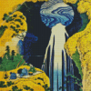 The Waterfall Of Amida Hokusai Diamond Painting