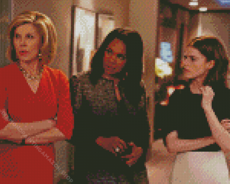 The Good Fight Serie Characters Diamond Painting