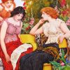 Three Classic Women In Garden Diamond Painting