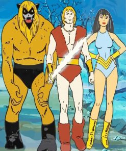 Thundarr The Barbarian Characters Diamond Painting