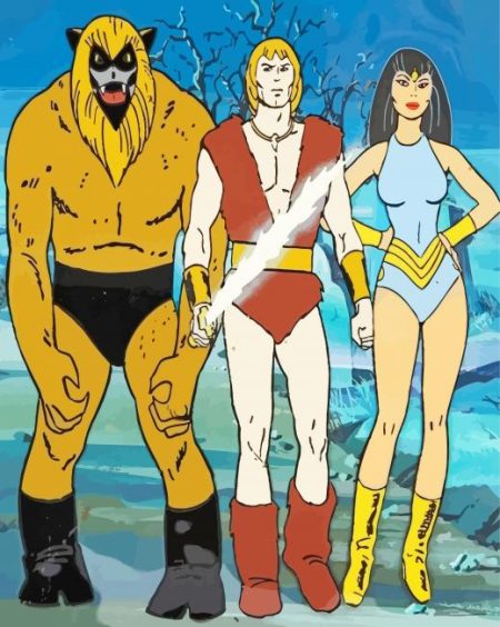 Thundarr The Barbarian Characters Diamond Painting