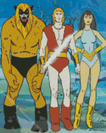 Thundarr The Barbarian Characters Diamond Painting