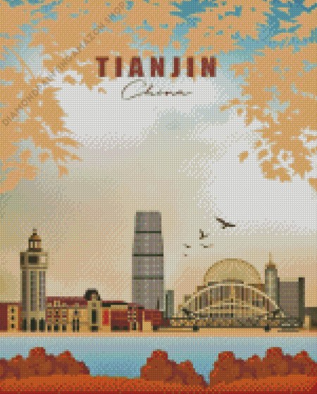 Tianjin China Poster Diamond Painting
