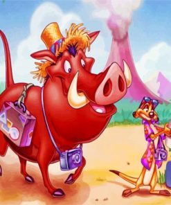 Timon And Pumbaa Diamond Painting