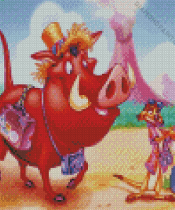 Timon And Pumbaa Diamond Painting