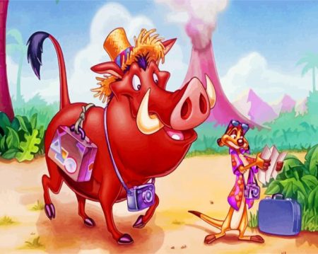 Timon And Pumbaa Diamond Painting
