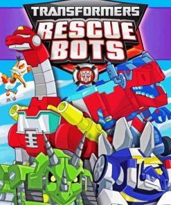 Transformers Rescue Bots Poster Diamond Painting