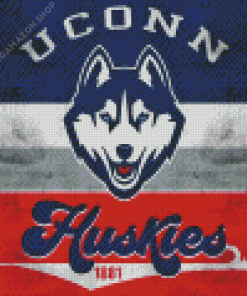 UConn Huskies Poster Diamond Painting