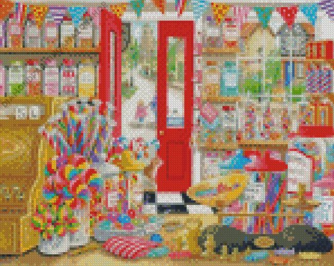 Vintage Candy Store Diamond Painting