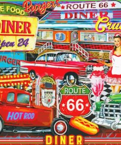 Vintage Diners 50s Diamond Painting