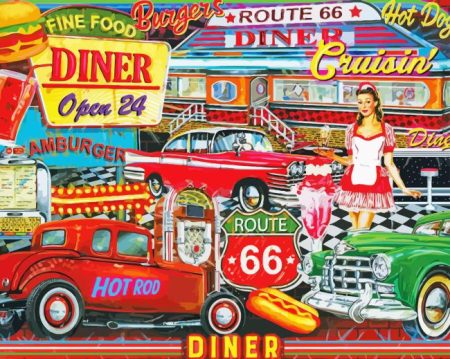 Vintage Diners 50s Diamond Painting