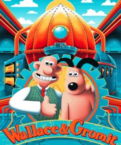 Wallace And Gromit Film Poster Diamond Painting