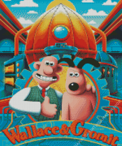 Wallace And Gromit Film Poster Diamond Painting