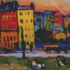 Wassily Kandinsky Houses In Munich Diamond Painting