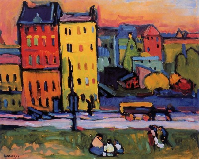 Wassily Kandinsky Houses In Munich Diamond Painting