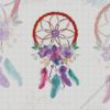 Watercolor Dreamcatcher Art Diamond Painting