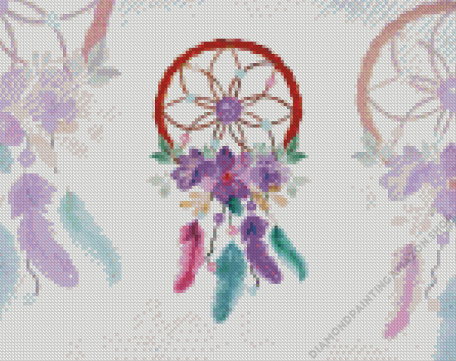 Watercolor Dreamcatcher Art Diamond Painting