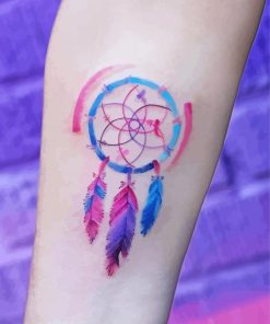 Watercolor Dreamcatcher Tattoo Diamond Painting