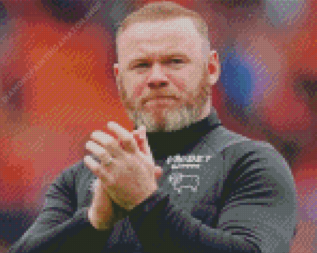 Wayne Rooney Football Manager Diamond Painting