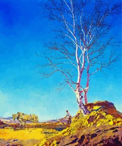 White Birch By Maxfield Parrish Diamond Painting