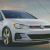 White Golf Gti Diamond Painting