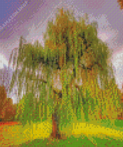 Willow Green Tree Diamond Painting