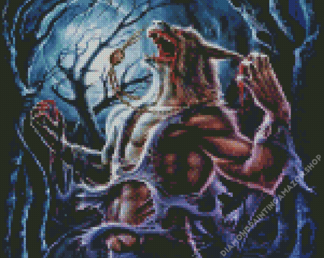 Wolf Monster Diamond Painting